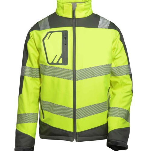 Vizwell jól láthatósági téli softshell kabát alumínium hővisszaverő béléssel vw268